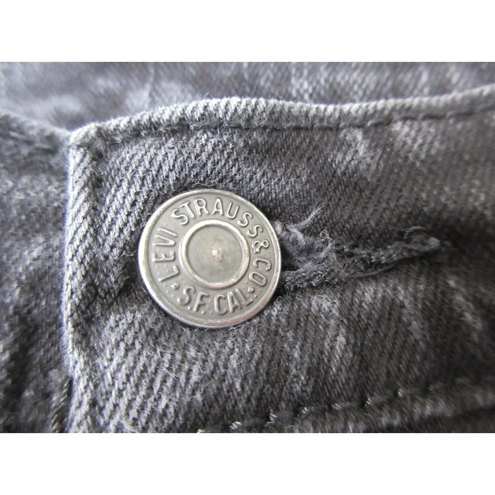 Levis 514 Jeans Mens 31x28 Gray Denim Straight Leg Stretch Low Rise Tagged 33x30